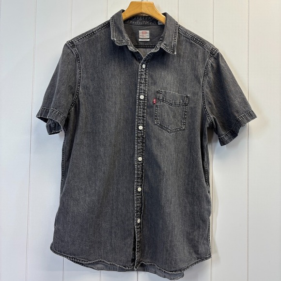 Levi's Other - Vintage Levis Hipster Button Down Denim Shirt Mens Size L Streetwear Grunge